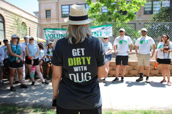 DENVER, CO - JULY 09:  during the Spark the Change Volunteer Event at Morey Middle School on Friday, July 9, 2021 in Denver, Colorado. (Photo by Eve Kilsheimer/MLB Photos via Getty Images)